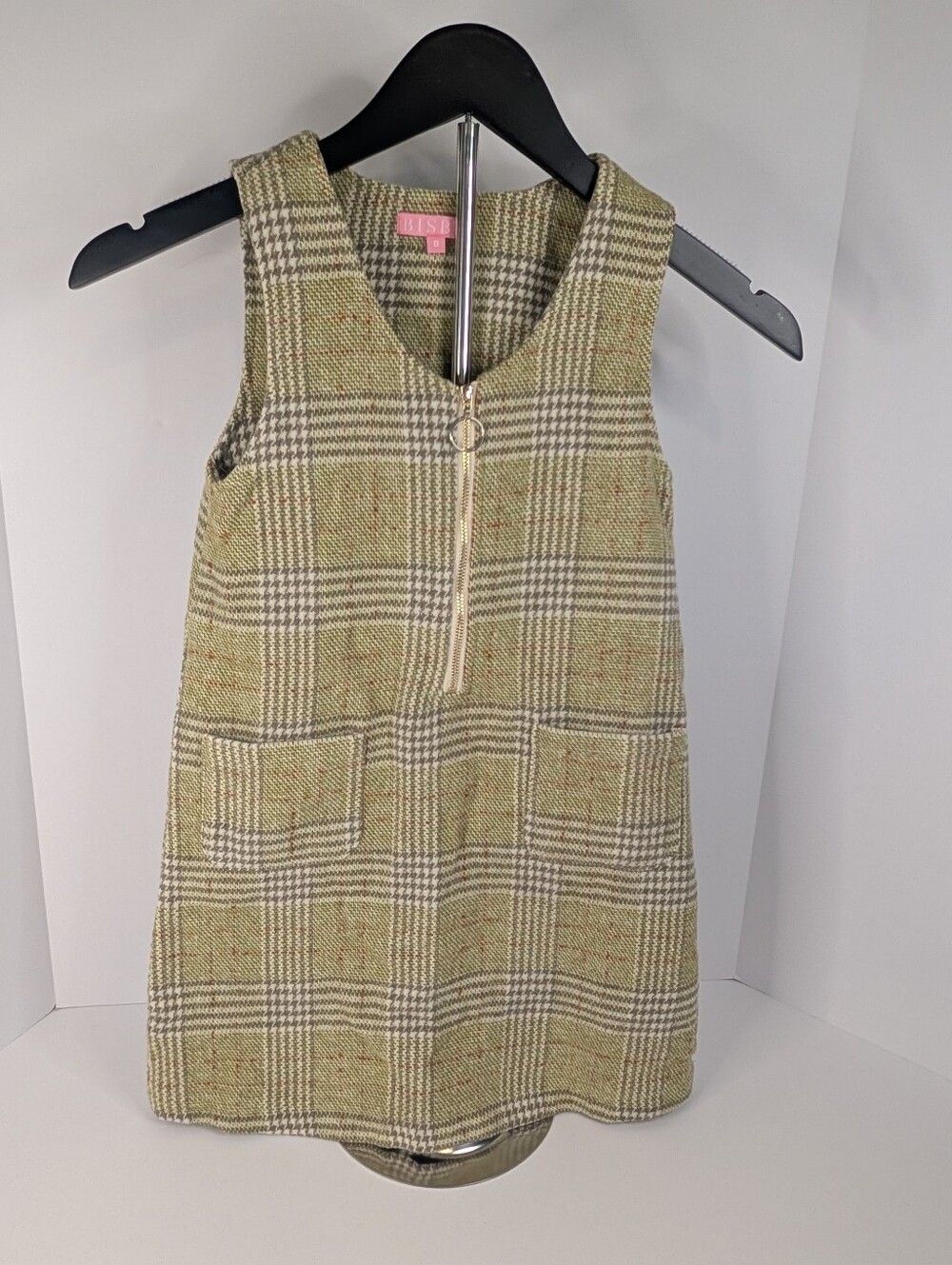 Bisby By Little English Retro Jumper Sage Tweed Size 8